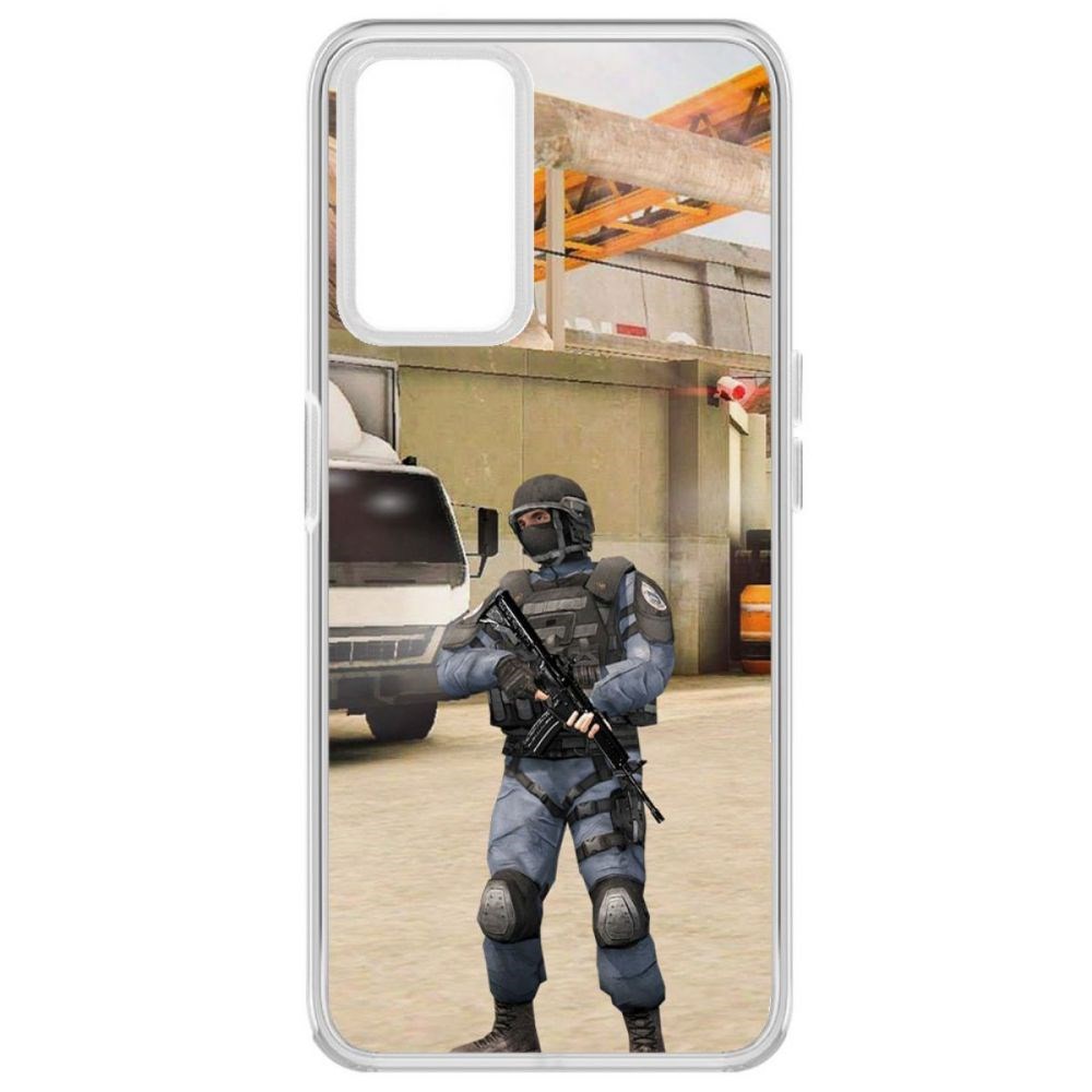 

Чехол-накладка Krutoff Standoff 2 - GIGN для Realme 9i, Прозрачный