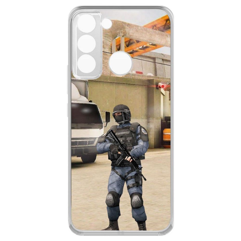 

Чехол-накладка Krutoff Standoff 2 - GIGN для Tecno Pop 5 LTE, Прозрачный