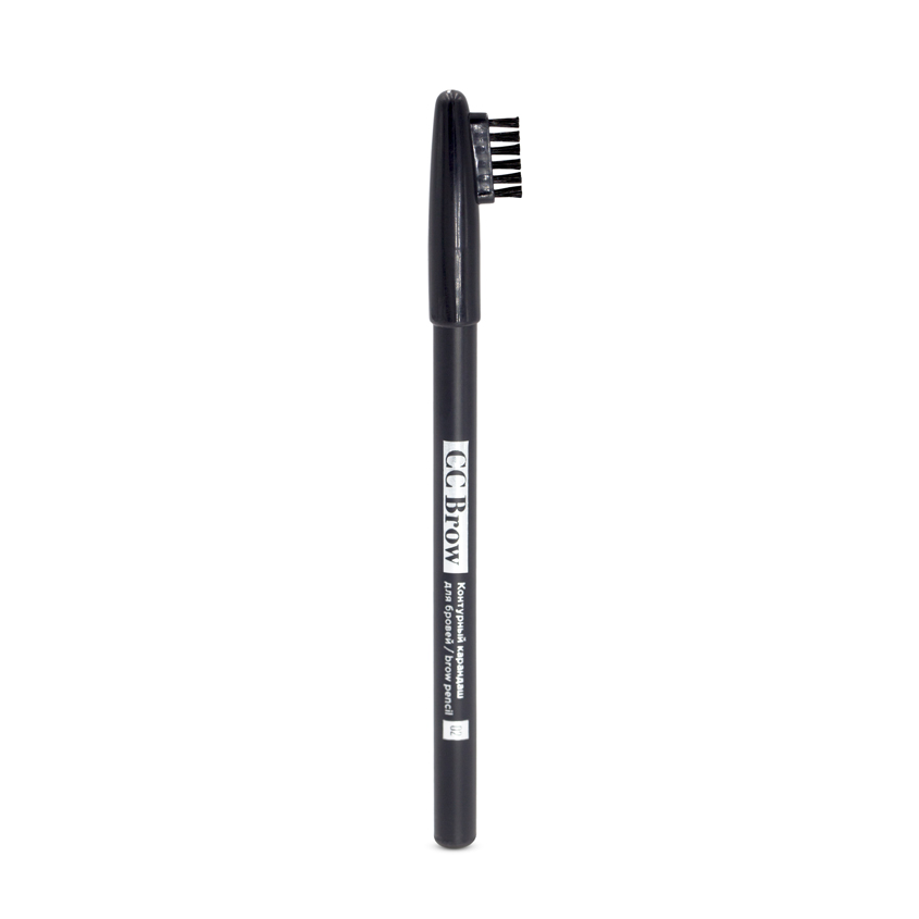 Контурный карандаш для бровей brow pencil СС Brow, цвет 02 серо-коричневый тинт для бровей shu стойкий sheer fix 212 серо коричневый