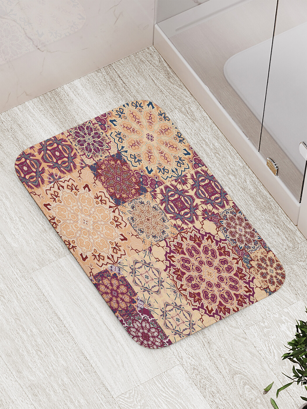 

Коврик JoyArty "Разнообразие салфеток" для ванной, сауны, бассейна, 77х52 см, Разнообразие салфеток