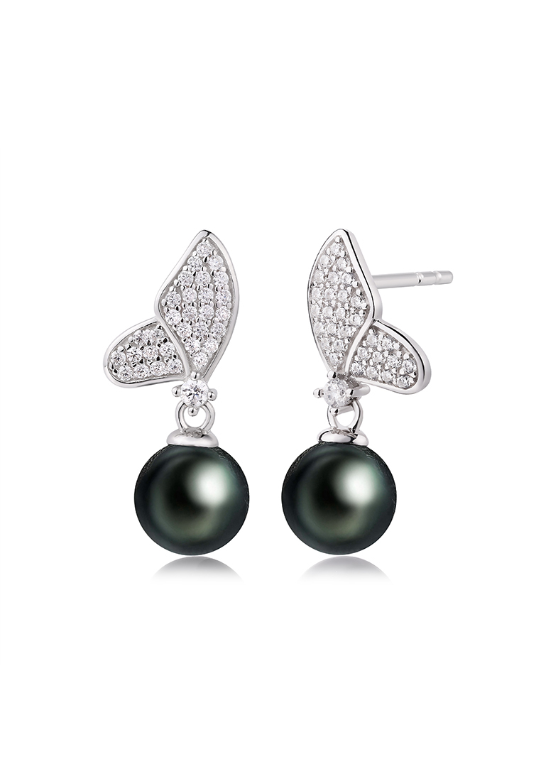 

Серьги подвески из серебра с жемчугом искусственным/фианитом Ogisana E-60064, E-60064