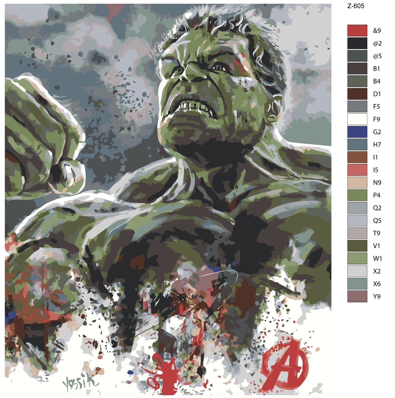 

Картина по номерам BRUSHES-PAINTS Z-605, Халк