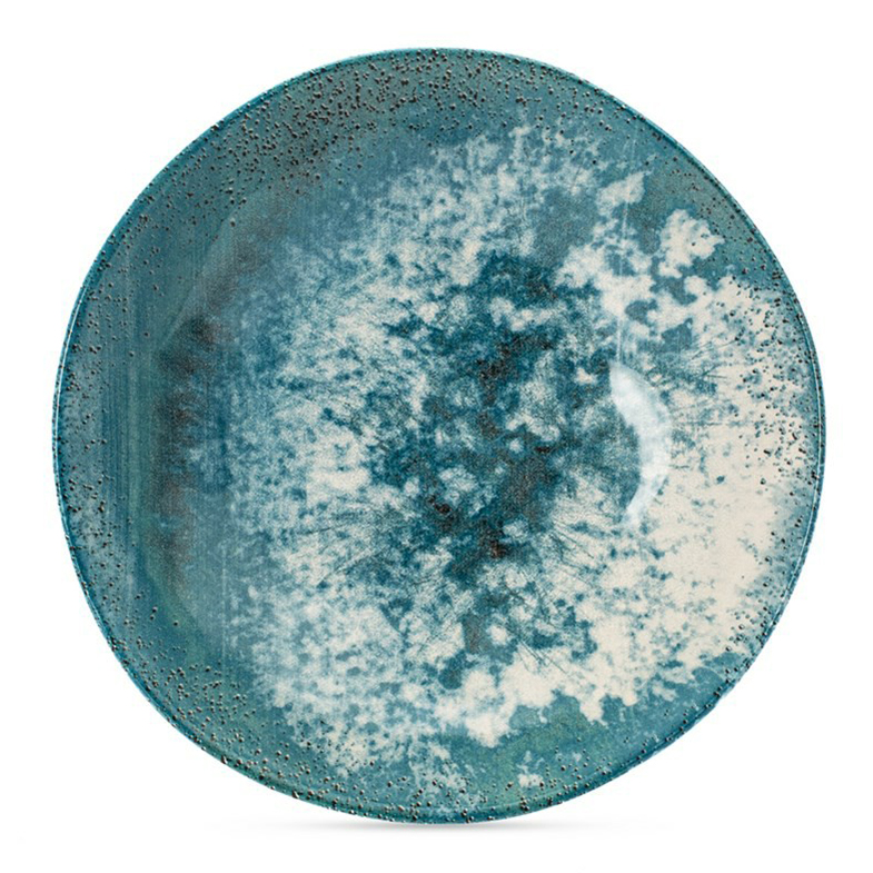 

Тарелка для супа Fioretta Stone Turquoise 22 см синяя, Синий