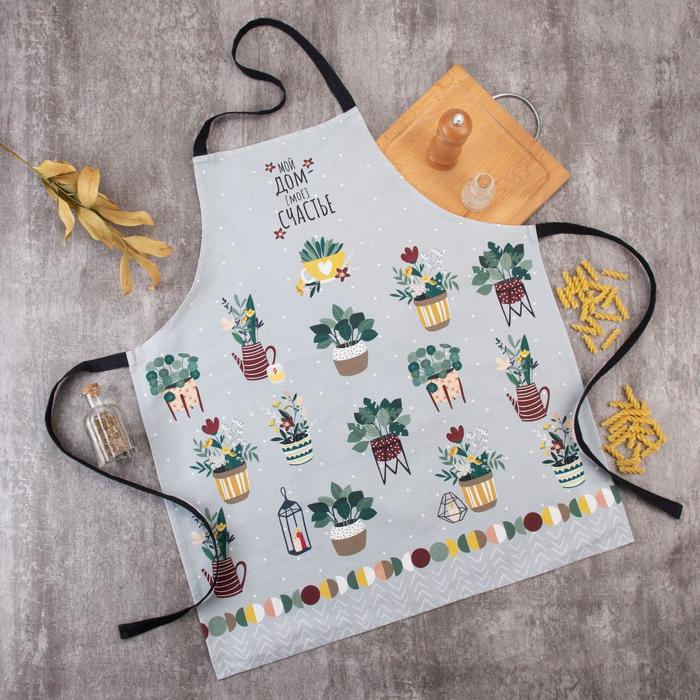 

Фартук "Этель" Hygge 60x70 см, 100% хлопок, саржа 190 г/м2, Серый, Hygge