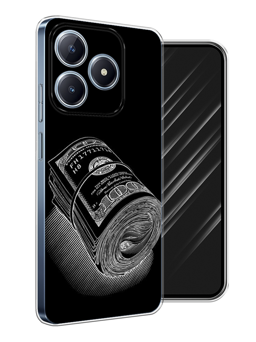 

Чехол Awog на Realme C63 "Кубышка денег", Черный;серебристый, 2517350-1