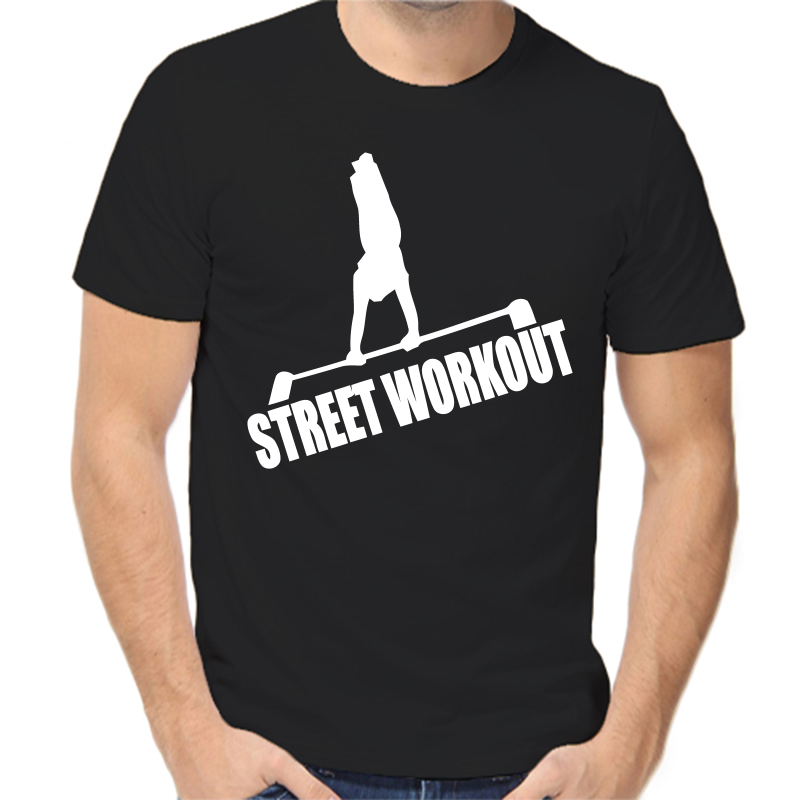 

Футболка мужская черная 50 р-р street workout, Черный, fm_street_workout