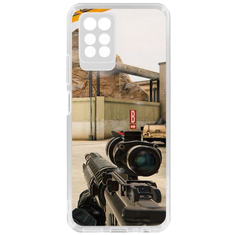 

Чехол-накладка Krutoff Standoff 2 - Оптика для Infinix Note 10 Pro, Прозрачный