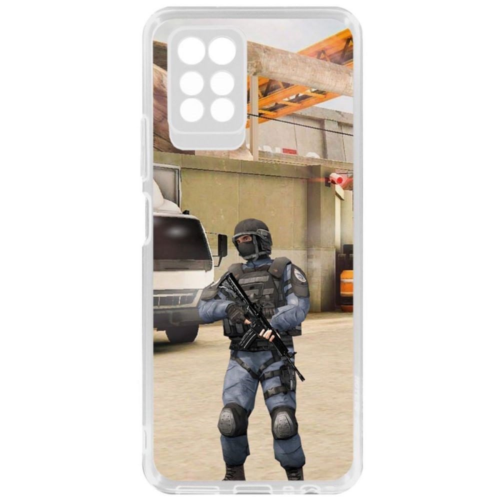 

Чехол-накладка Krutoff Standoff 2 - GIGN для Infinix Note 10 Pro, Прозрачный