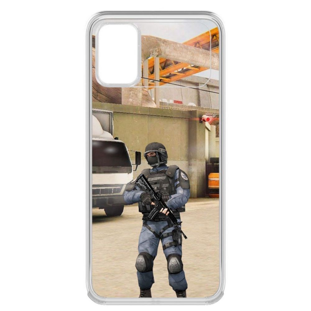 

Чехол-накладка Krutoff Standoff 2 - GIGN для Poco M3, Прозрачный