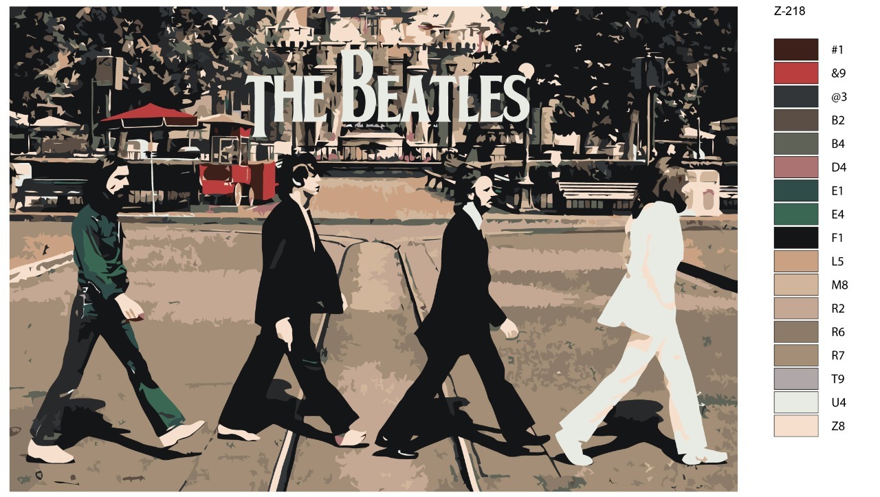 

Картина по номерам BRUSHES-PAINTS Z-218, The Beatles
