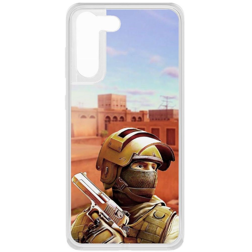 

Чехол-накладка Krutoff Standoff 2 - Спец для Samsung Galaxy S21 FE (G990), Прозрачный