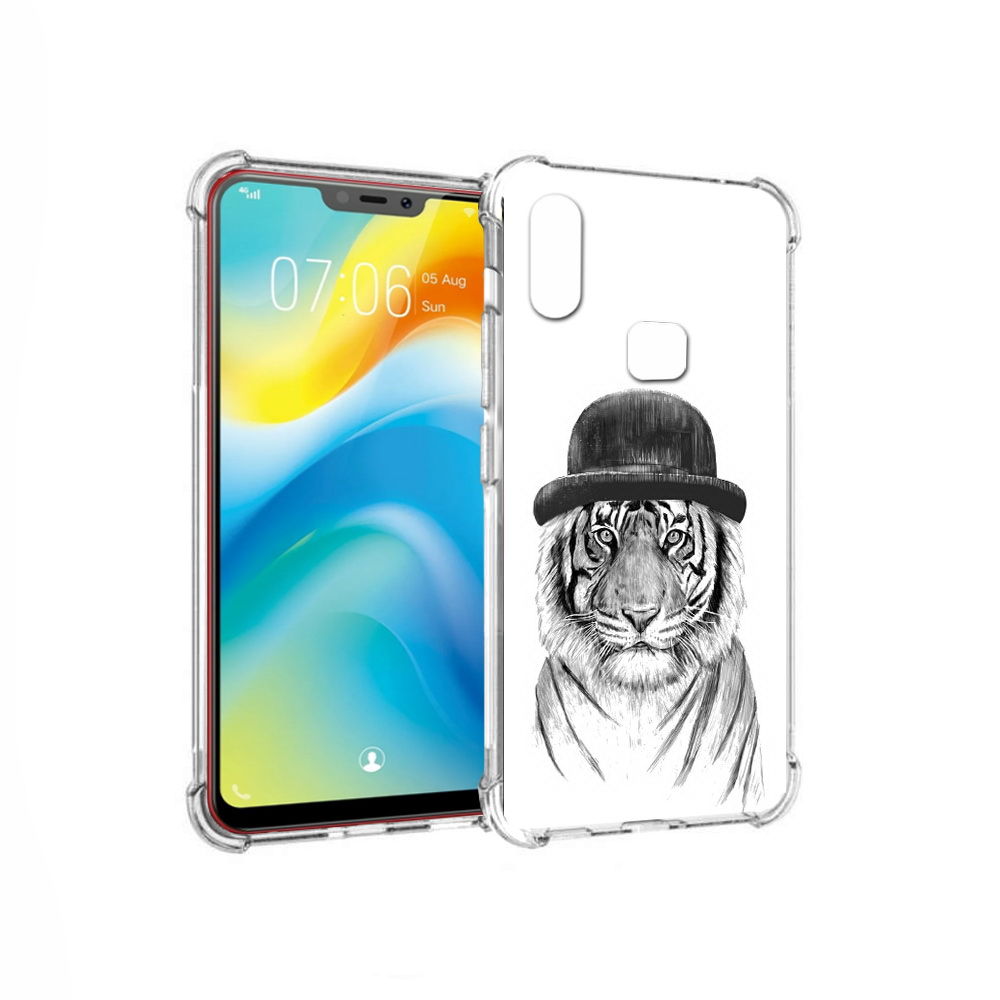 

Чехол MyPads Tocco для Vivo Y85 тигр британец (PT108269.426.641), Прозрачный, Tocco