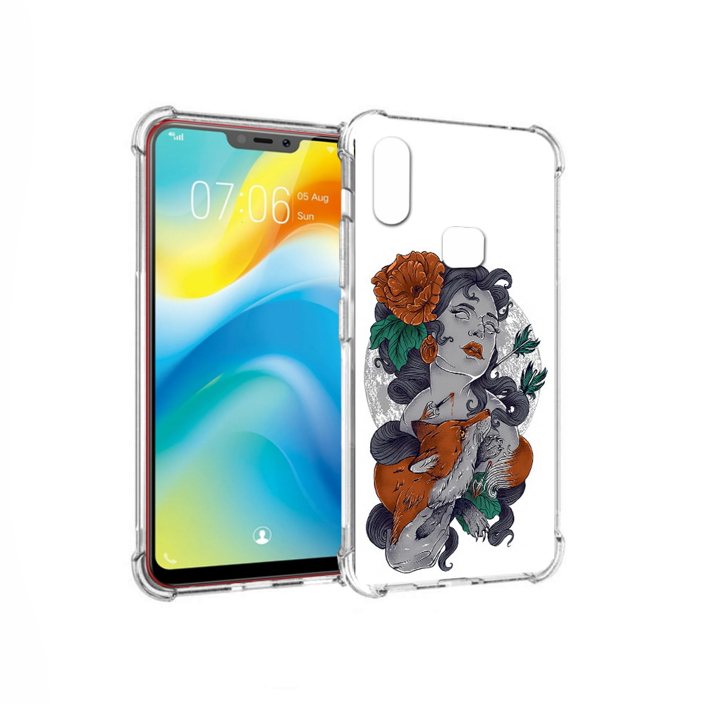 

Чехол MyPads Tocco для Vivo Y85 темная девушка с лисой (PT108269.426.639), Прозрачный, Tocco