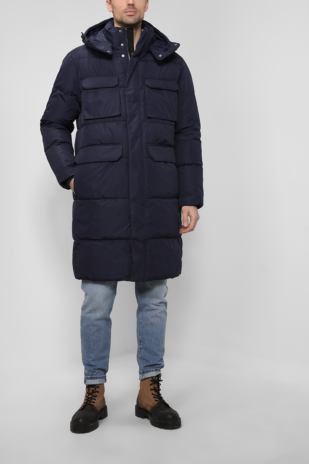 

Куртка мужская Esprit Casual 102EO2G306 синяя 2XL, Синий, 102EO2G306