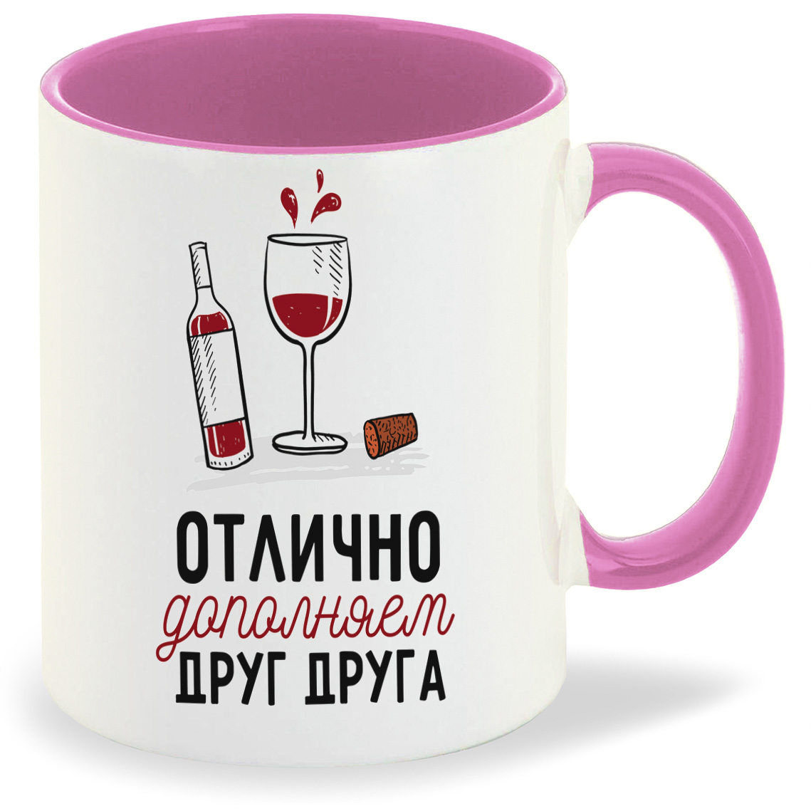 

Кружка CoolPodarok Прикол Отлично дополняем друг друга есть пара она, Прикол Отлично дополняем друг друга есть пара она