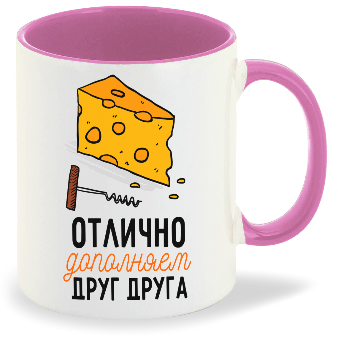 

Кружка CoolPodarok Прикол Отлично дополняем друг друга есть пара он, Прикол Отлично дополняем друг друга есть пара он