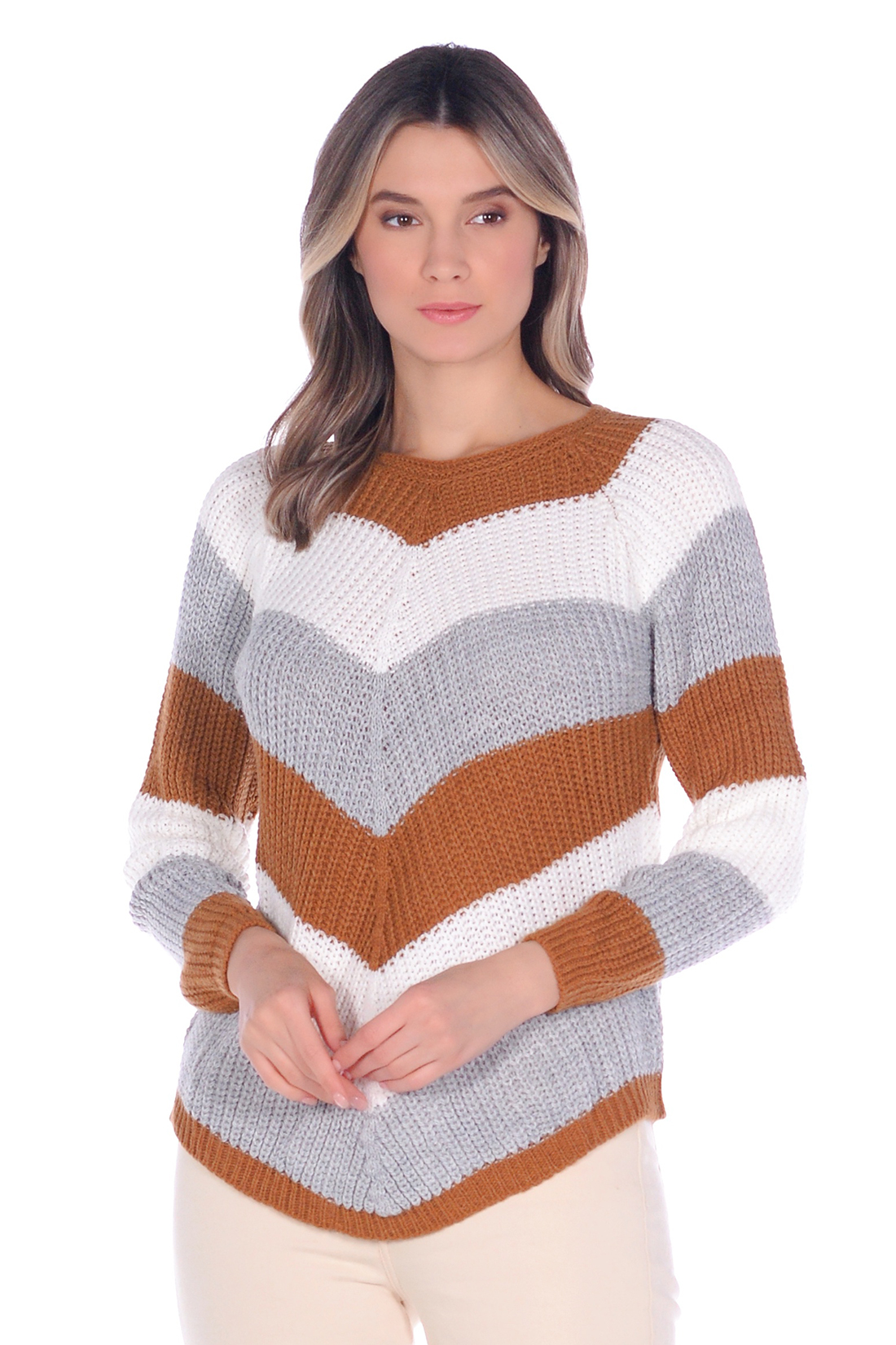 

Джемпер женский Zabaione zabaione K016180 коричневый XS-S, zabaione K016180
