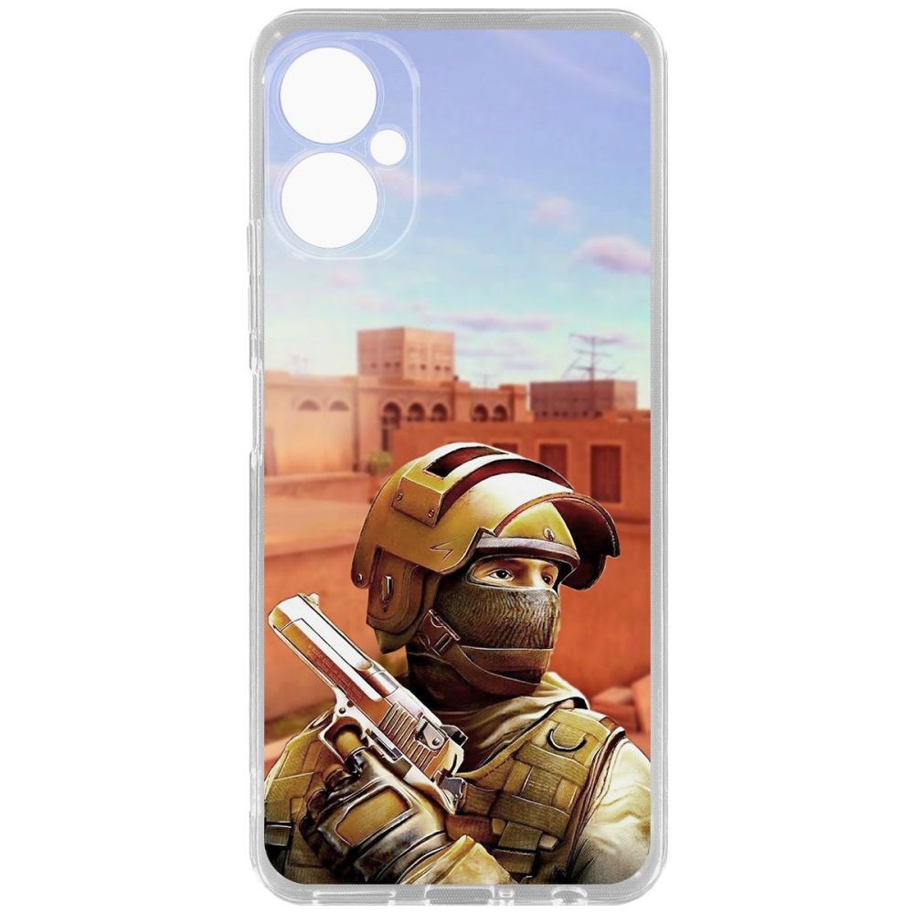 

Чехол-накладка Krutoff Standoff 2 - Спец для Tecno Spark 9 Pro, Прозрачный