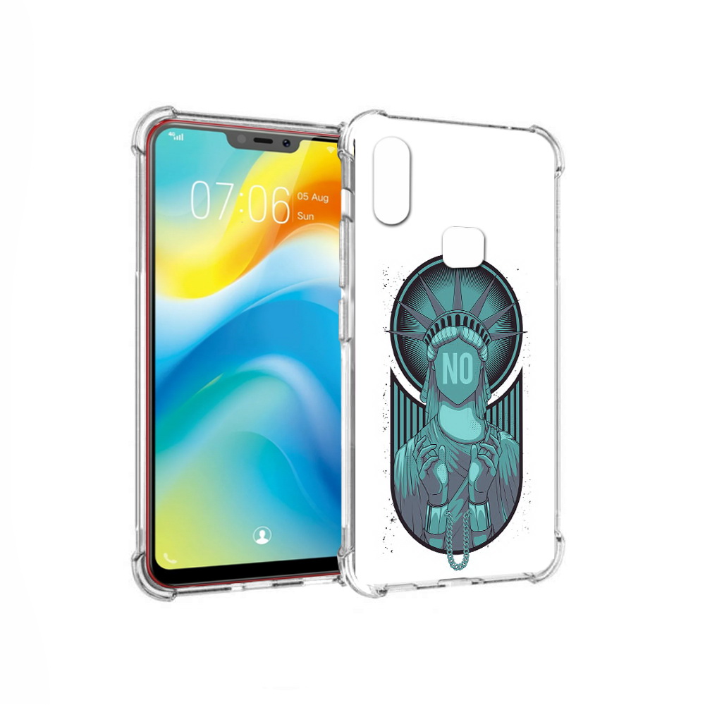

Чехол MyPads Tocco для Vivo Y85 статуя свободы зеленый (PT108269.426.623), Прозрачный, Tocco