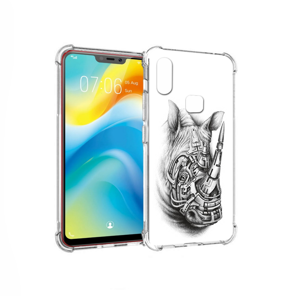 

Чехол MyPads Tocco для Vivo Y85 стальной носорог (PT108269.426.620), Прозрачный, Tocco