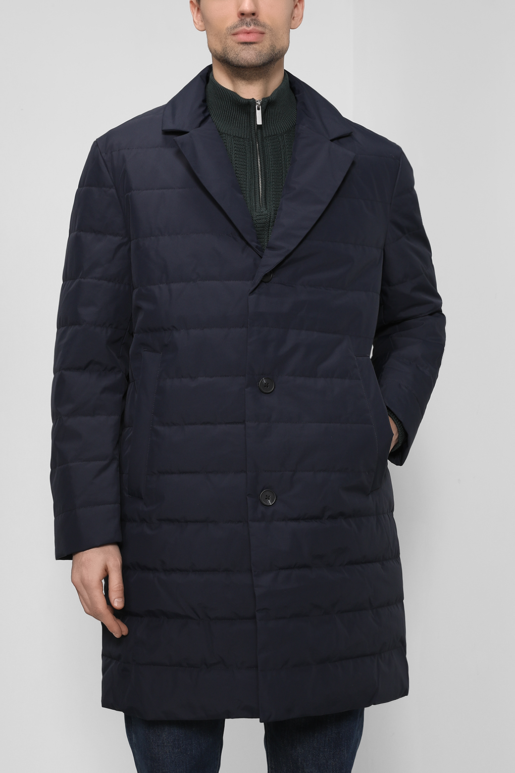 Пальто мужское Esprit Casual 092EO2G304 синее 2XL