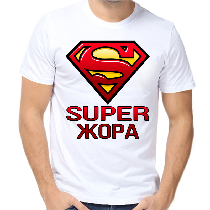 

Футболка мужская белая 68 р-р super Жора, Белый, fm_super_zhora