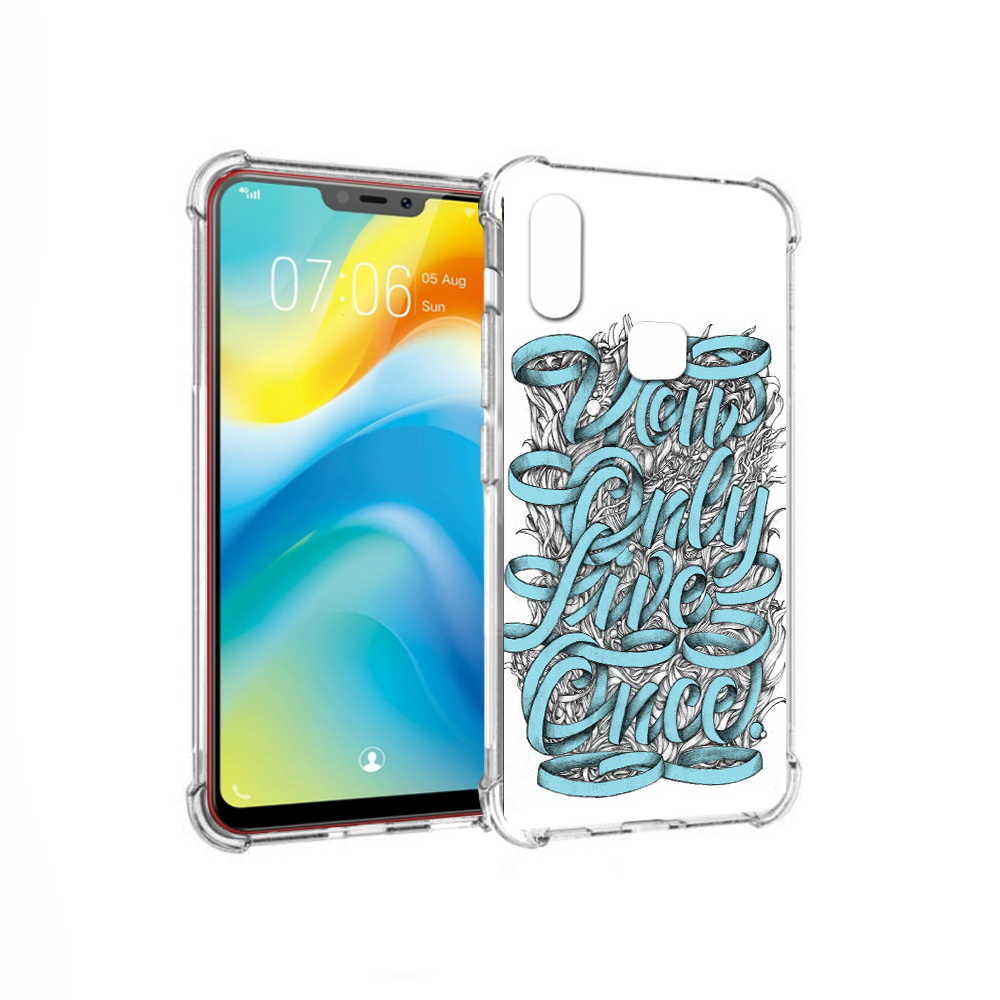 

Чехол MyPads Tocco для Vivo Y85 слова из ленты абстракция (PT108269.426.607), Прозрачный, Tocco
