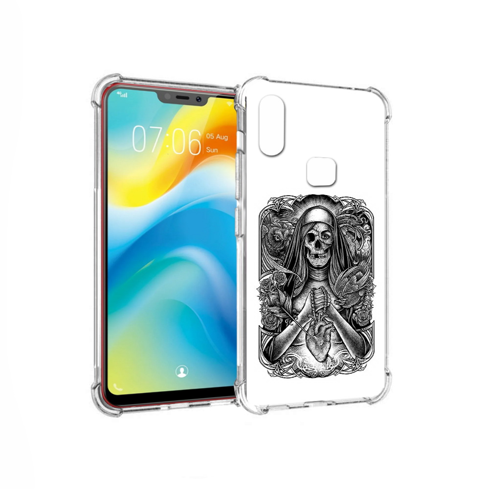 

Чехол MyPads Tocco для Vivo Y85 скелет с сердцем (PT108269.426.603), Прозрачный, Tocco