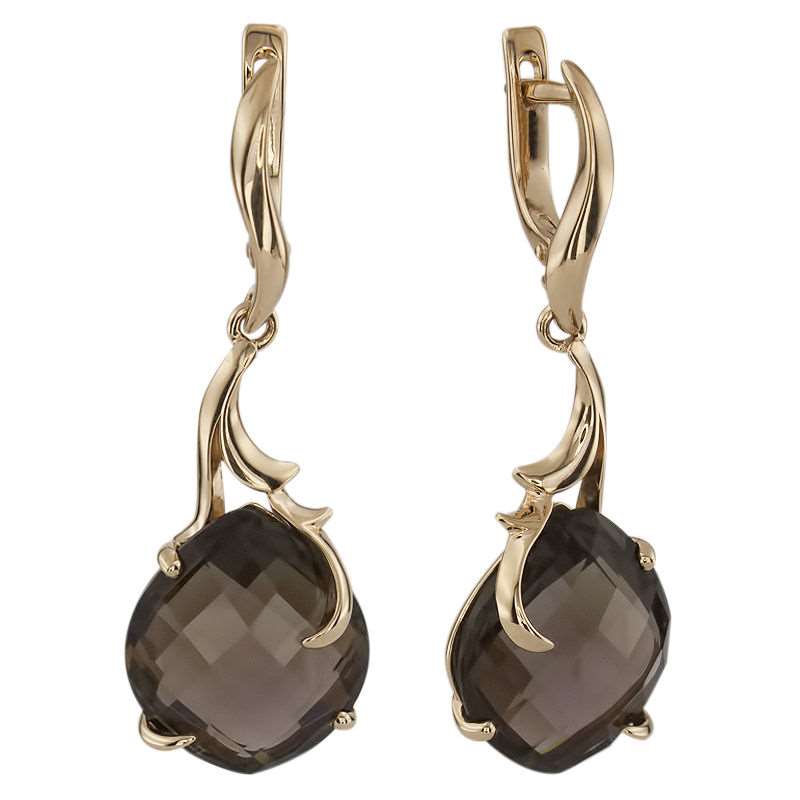 

Серьги из желтого золота с раухтопазом ALORIS Серьги 1006Р, Серьги 1006Р