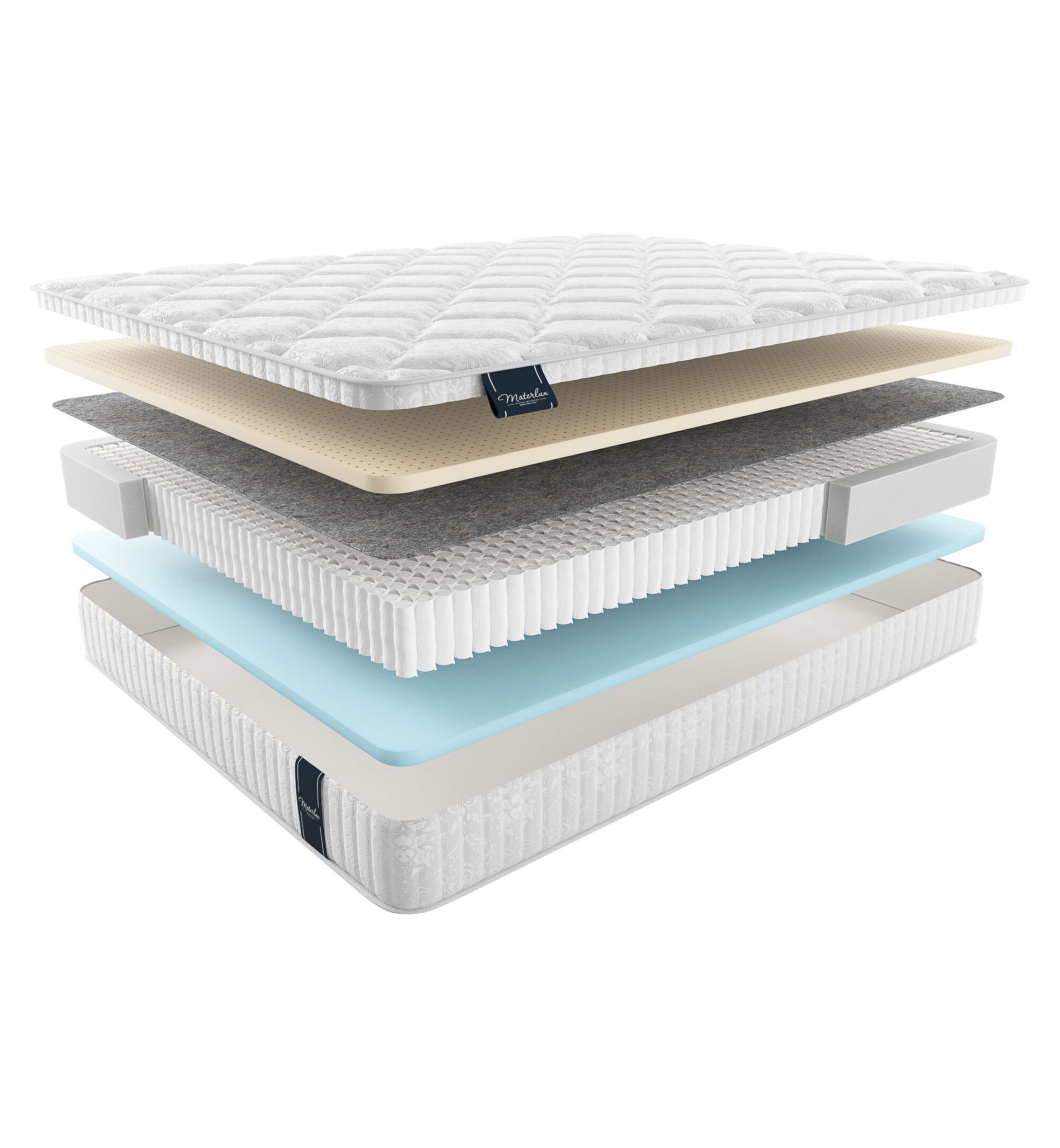 

Матрас Materlux Light Vilamura Multi 175х200, Бежевый;белый;серый;серебристый, Vilamura Multi