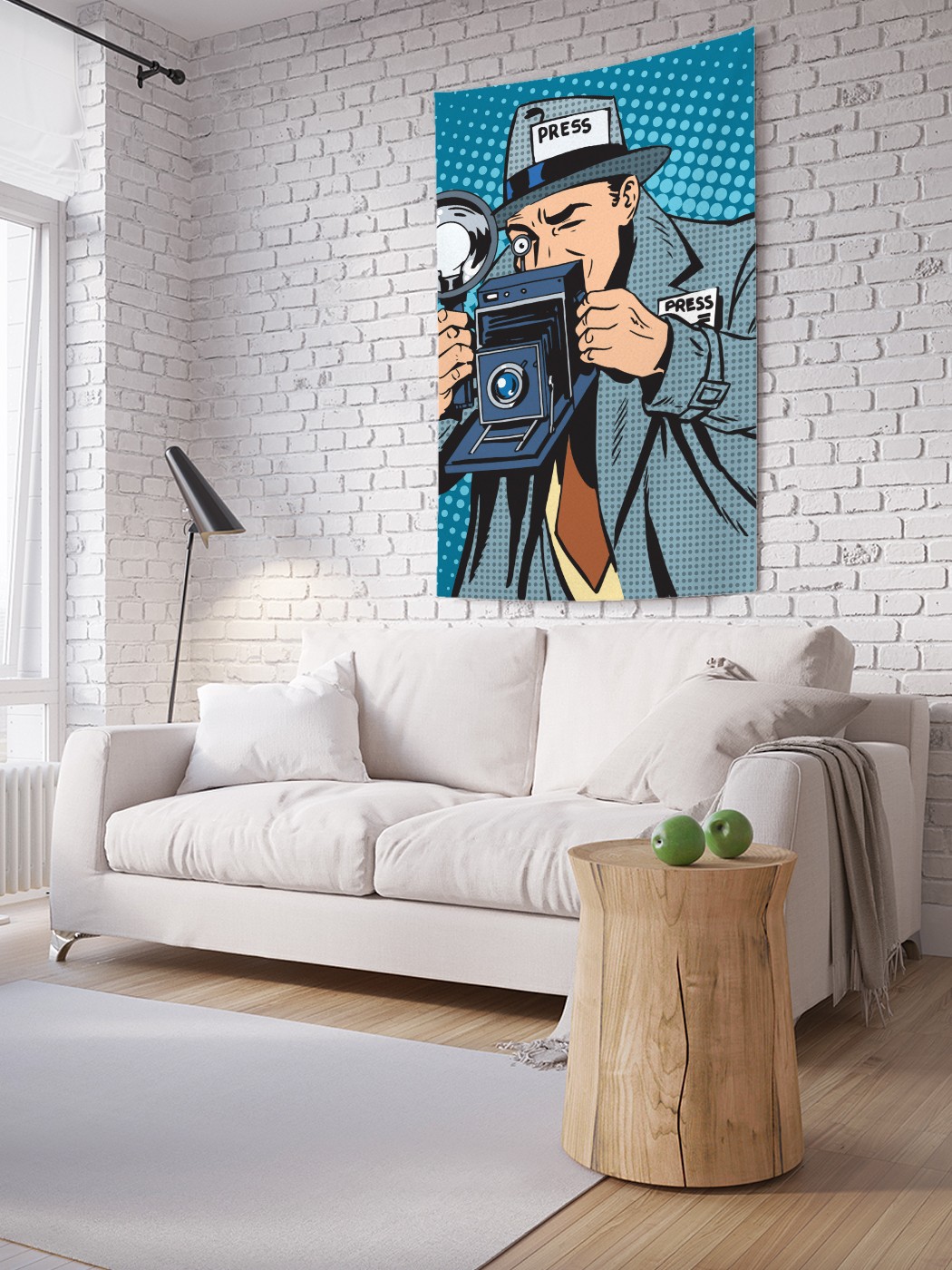 

Вертикальное фотопанно на стену JoyArty Журналист прошлого века 150x200 см, Журналист прошлого века