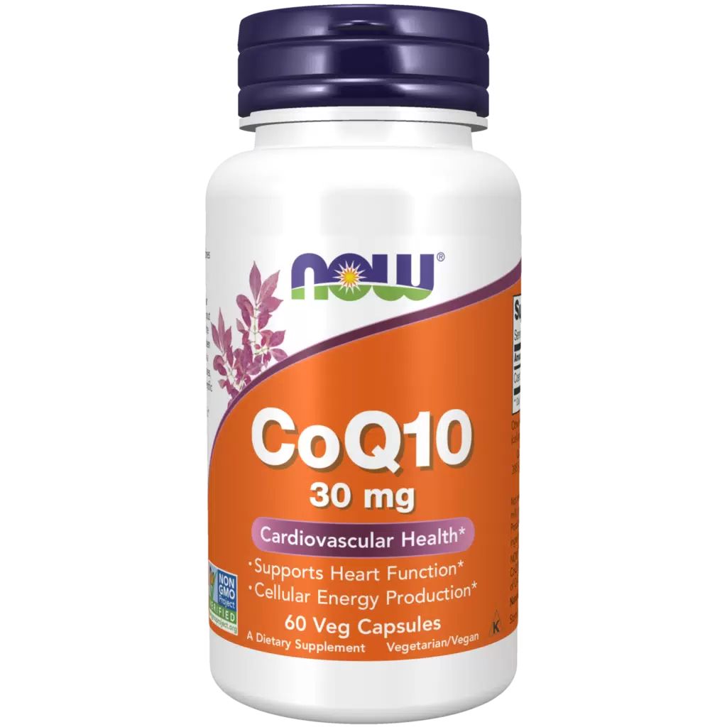Коэнзим Q10 30 мг, 60 капсул, NOW