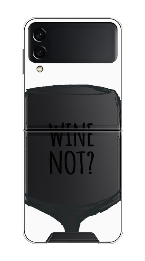 

Чехол на Samsung Galaxy Z Flip 3 "Wine not white", Белый, 2103750-6