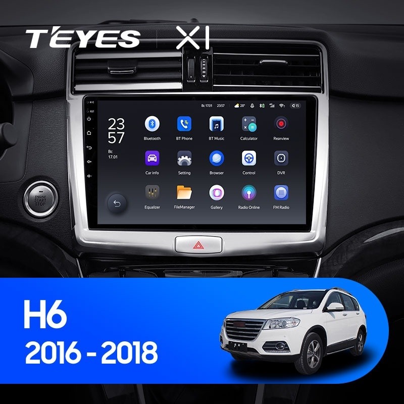 Штатная магнитола Teyes X1 4G 232 Haval H6 2016-2018 2700000₽