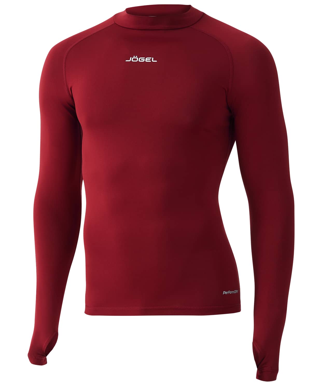 фото Футболка компрессионная с длинным рукавом camp performdry top ls, гранатовый xxl jogel