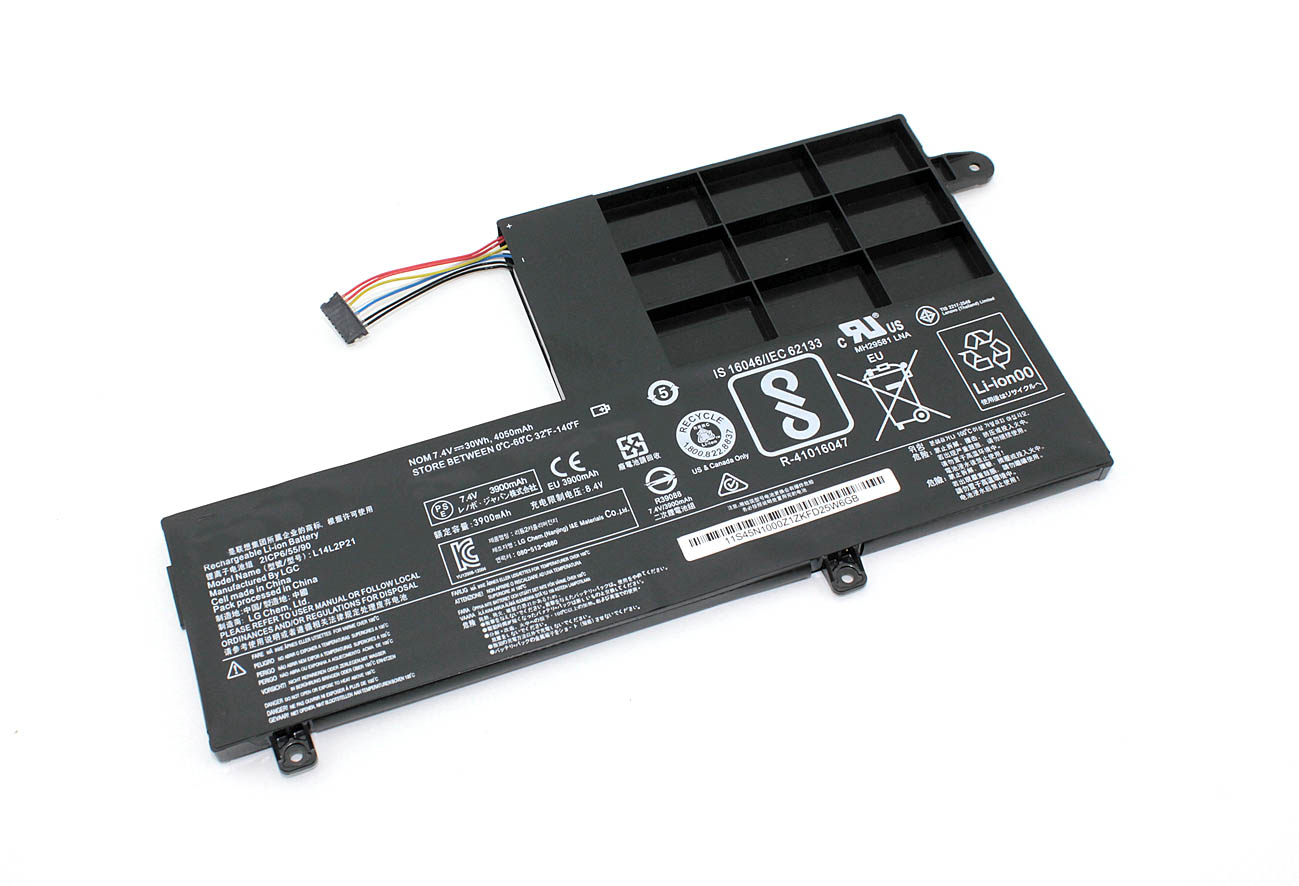 Аккумулятор для ноутбука Lenovo K41-70 L14M4P21 7.4V 8100mAh Lenovo K41-70 (L14M4P21) 7.4V 8100mAh