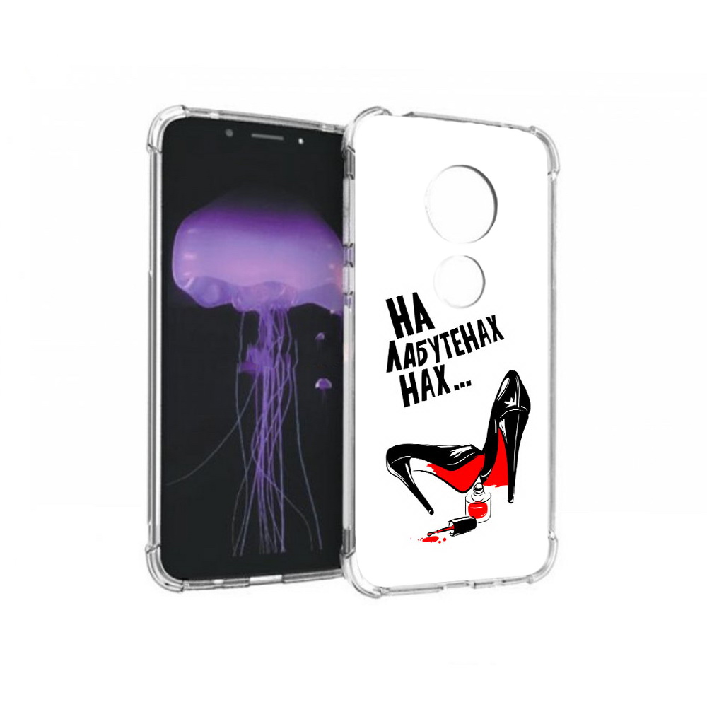 

Чехол MyPads Tocco для Motorola Moto G7 на лабутенах (PT123662.354.493), Прозрачный, Tocco
