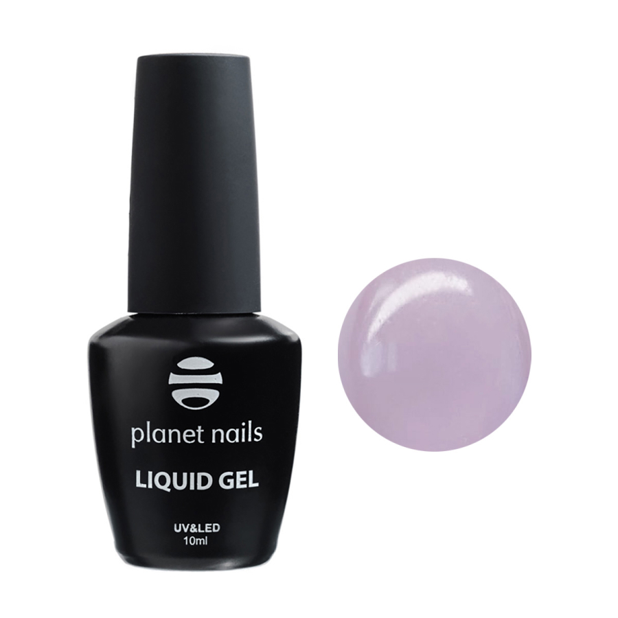 Гель Planet Nails - Liquid Gel Pale Violet моделирующий гель 10 мл запасная лампочка planet nails 9w dc электронная