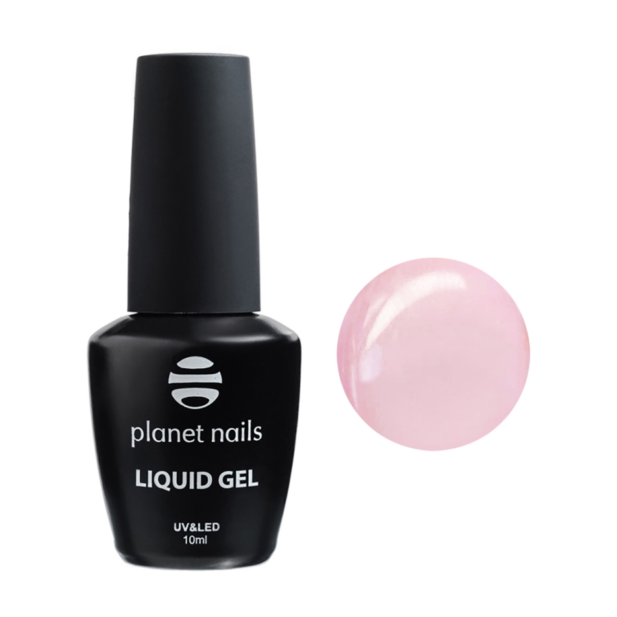 Гель Planet Nails - Liquid Gel Pastel Pink  моделирующий гель 10 мл planet nails кисть для нанесения парафина