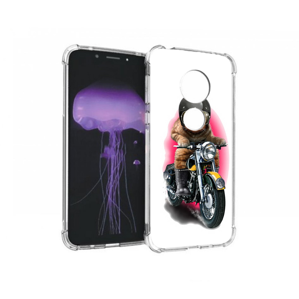 

Чехол MyPads Tocco для Motorola Moto G7 мото-кот (PT123662.354.485), Прозрачный, Tocco