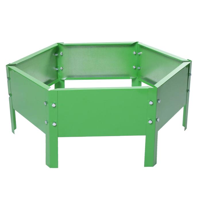 

Клумба оцинкованная, d = 60 см, h = 15 см, ярко-зелёная, Greengo, Зеленый