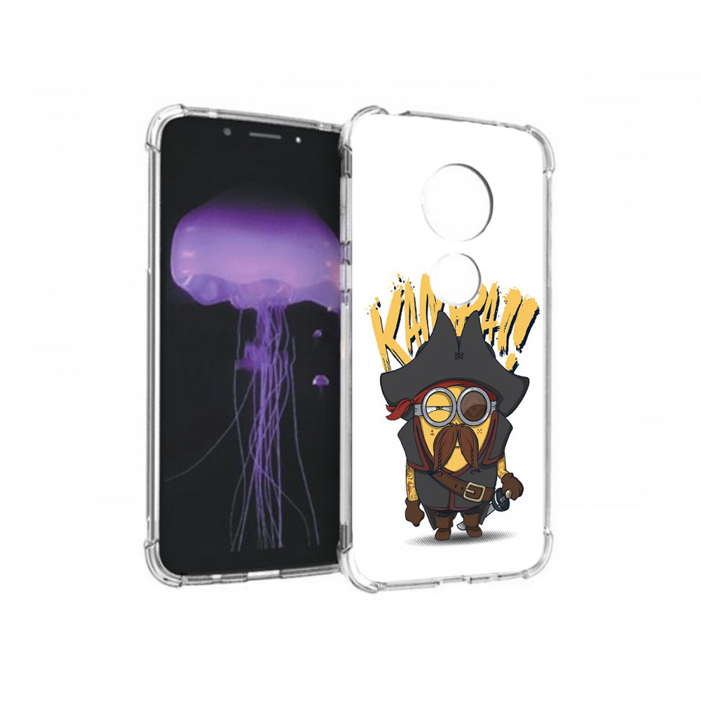 

Чехол MyPads Tocco для Motorola Moto G7 миньон пират (PT123662.354.476), Прозрачный, Tocco