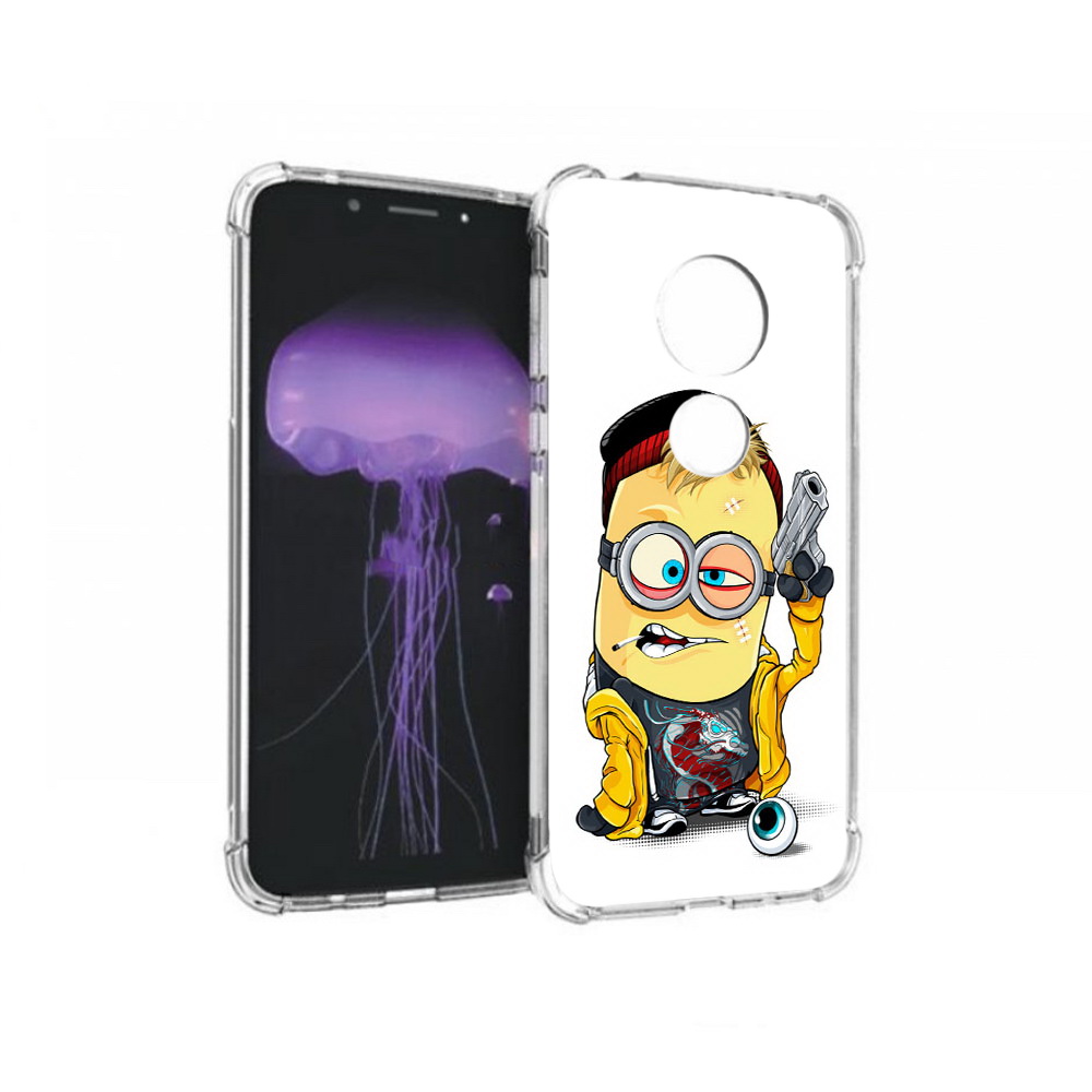 

Чехол MyPads Tocco для Motorola Moto G7 миньон бандит (PT123662.354.475), Прозрачный, Tocco