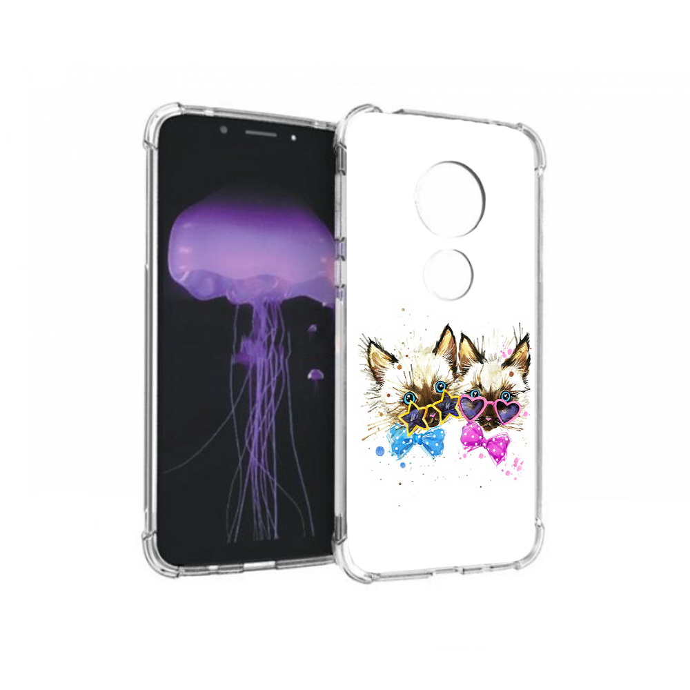 

Чехол MyPads Tocco для Motorola Moto G7 милые котята (PT123662.354.474), Прозрачный, Tocco