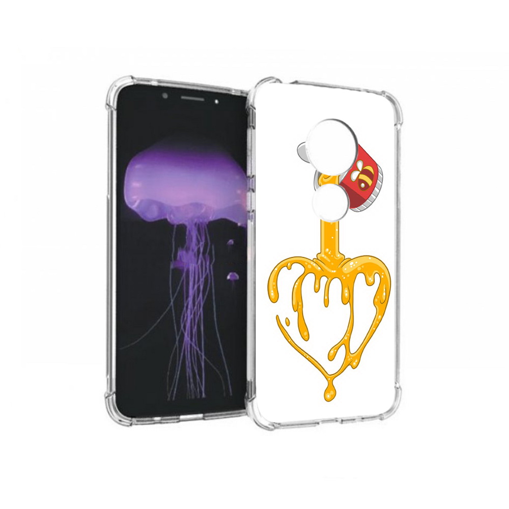 

Чехол MyPads Tocco для Motorola Moto G7 медовое сердце (PT123662.354.471), Прозрачный, Tocco