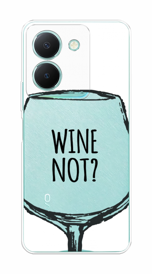 

Чехол на Vivo Y36 "Wine not white", Белый, 268950-6