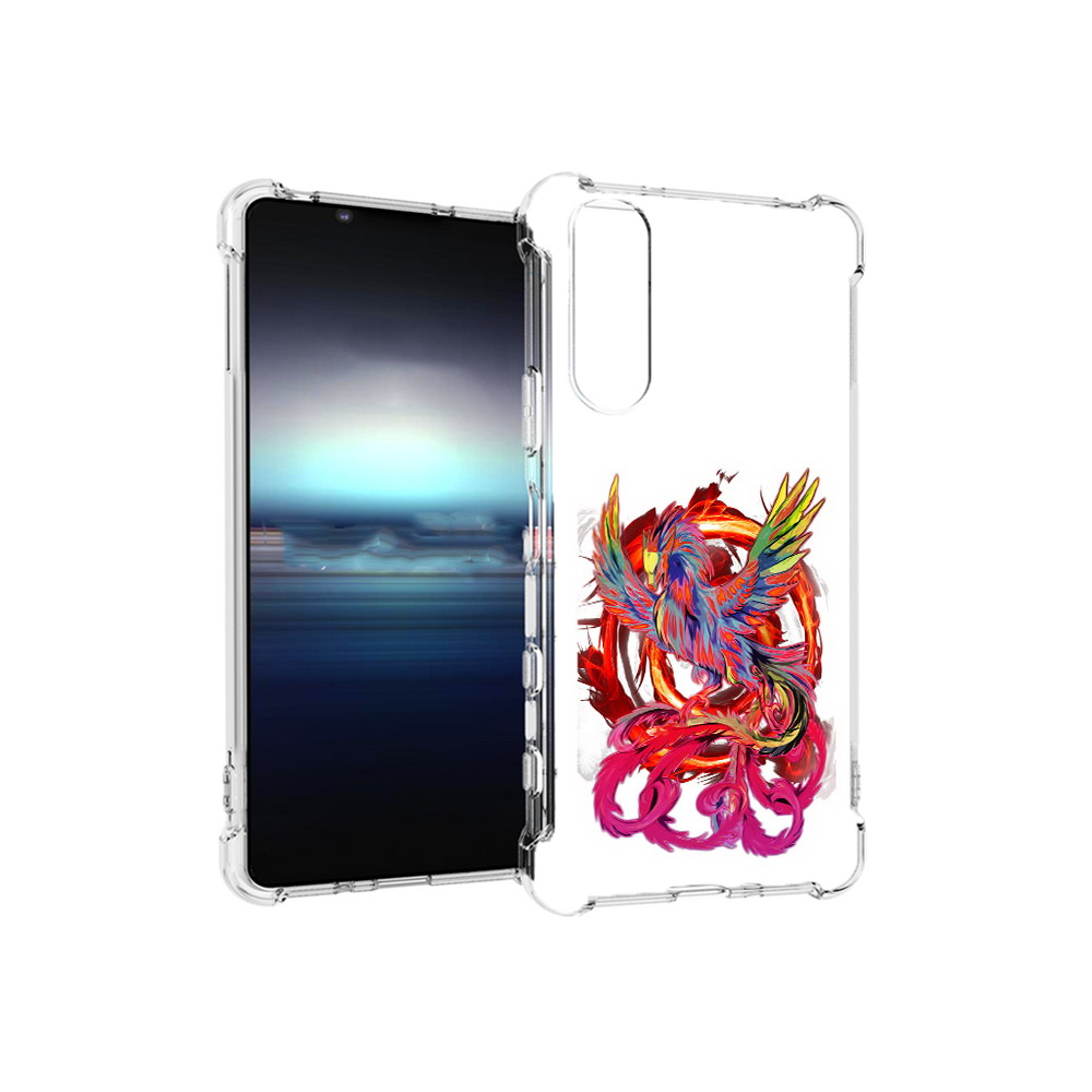 

Чехол MyPads Tocco для Sony Xperia 5 красочный феникс (PT154834.228.414), Прозрачный, Tocco