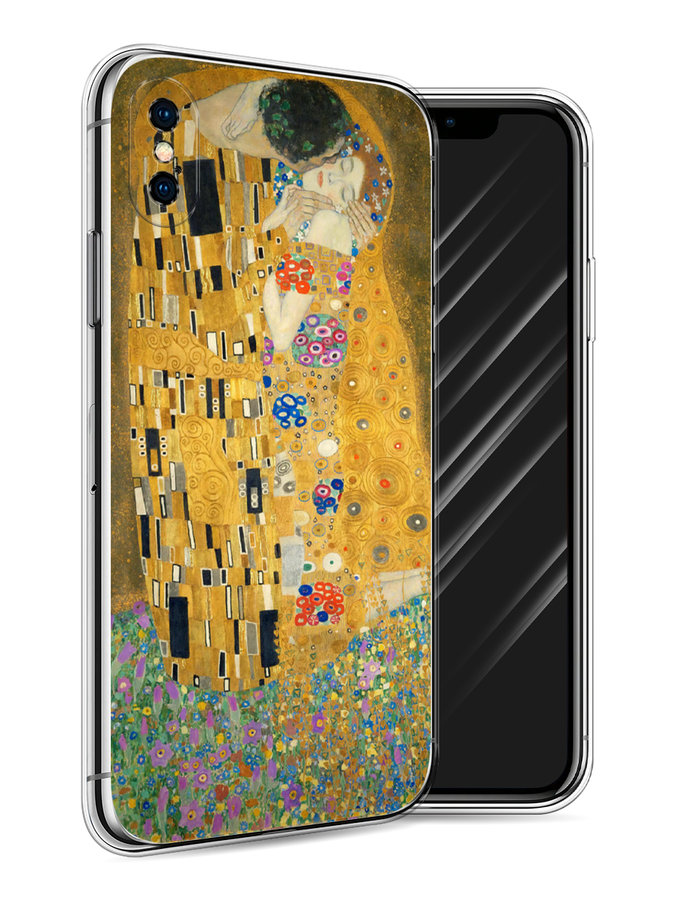 

Чехол Awog на Apple iPhone X (10) / Айфон X (10) "Поцелуй Гюстава Климта", Разноцветный, 11050-9