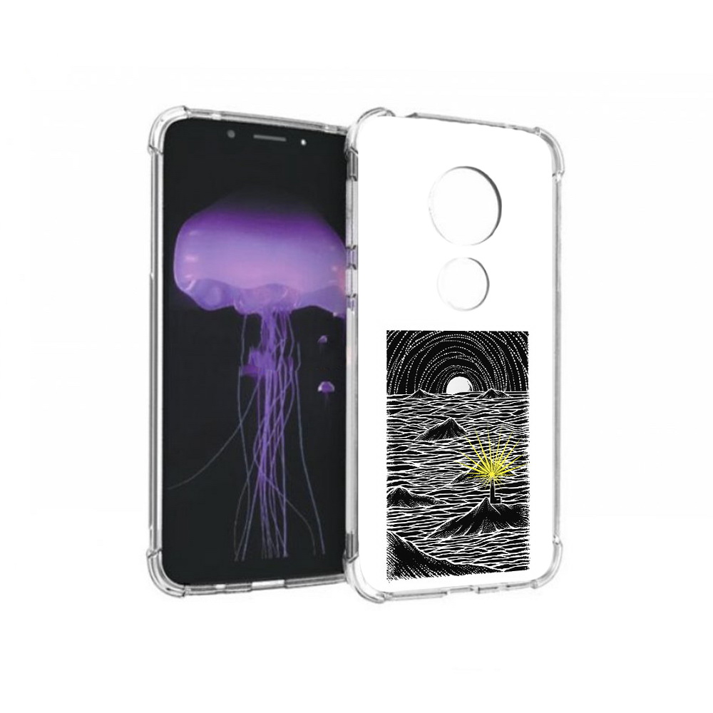 

Чехол MyPads Tocco для Motorola Moto G7 маяк в черно белом море (PT123662.354.460), Прозрачный, Tocco
