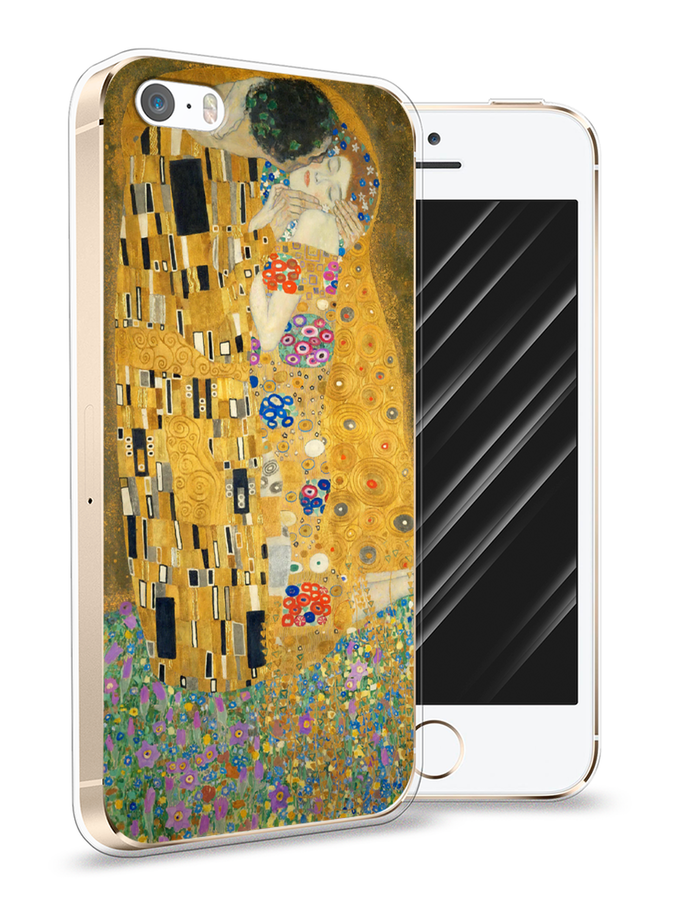

Чехол Awog на Apple iPhone 5 / Айфон 5 "Поцелуй Гюстава Климта", Разноцветный, 10350-9